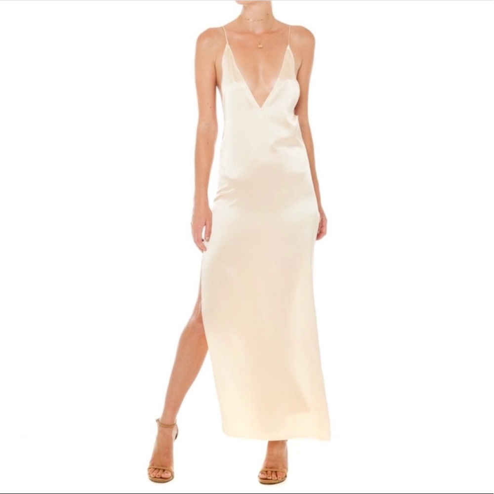 ARE YOU AM I silk maxi dress - Picture 1 of 4